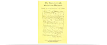 Book cover of The Knaresborough Workhouse Daybook: Language and Life in Eighteenth Century Yorkshire. York