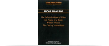 Book cover of Edgar Allan Poe: The Fall of the House of Usher, Ms Found in a Botlle, William Wilson, The Cask of Amontillado