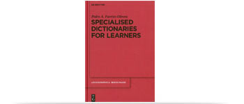 Book cover of Specialised Dictionaries for Learners.